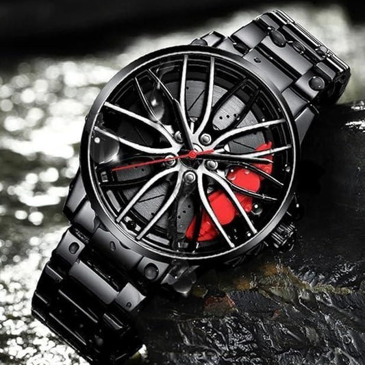 3D Car Wheel Design Quartz Watch